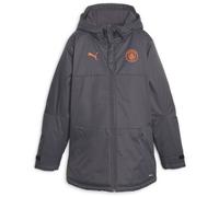 Puma Manchester City Winter Jacket Woven Anorak Womens M Strong Grey