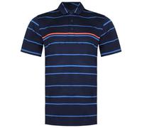 PUMA MATTR Short Sleeve Collared Border Line Mens Golf Polo Shirt 532976 03 Navy