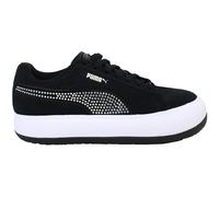 Puma Mayu Paris Fashion Week Lace-Up Black Suede Leather Womens Trainers 385515