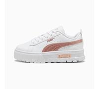 PUMA Mayze Glitter Sneakers Kids, White/Rose Gold, size 1.5