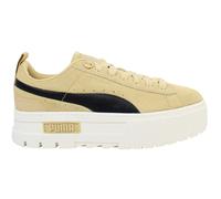 Puma Mayze Infuse Lace-Up Beige Suede Leather Womens Trainers 381652_01