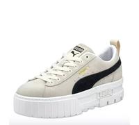 PUMA Mayze Womens UK 3.5 - UK 6 Ivory Glow & Black Suede Trainers Sneakers Shoes