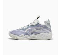 PUMA MB.04 Lo Team Basketball Shoes Unisex, Feather Grey/Cool Mid Grey/Cool Dark Grey, size 10