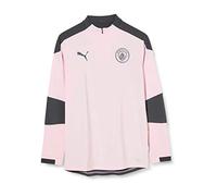 Puma MCFC 1/4 Zip Sweater - Lilac Snow/Asphalt, Size 176