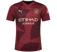 PUMA Manchester City Third Shirt 2024/25 Season - Replica - Men - Burgundy - Size: XS