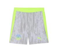 PUMA Manchester City FC Men's Shorts with Blocking 25/26, Blue (Cool Weather x Pro Green), l