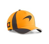PUMA McLaren F1 2026 Kids' Team Cap - Orange - One Size Fits Most | Adjustable Fit for Kids, Curved Brim with Snapback Closure, Officially licensed