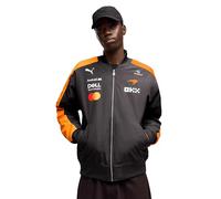 PUMA McLaren F1 2026 Men's Team Bomber Jacket - Orange | Unisex regular fit, All the latest Formula 1 Team and partner logos, Officially licensed