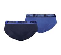 PUMA Men Everyday Briefs (Pack of 2) Navy/Royal Sapphire, Large