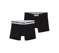 Puma 2-Pack Placed Logo Boxer Briefs, Black - M
