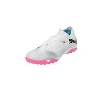 Puma Men Future 7 Match Tt Soccer Shoes, Puma White-Puma Black-Poison Pink, 10 UK