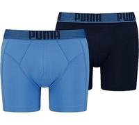 Puma Men New Pouch 2 Pack Boxers - Regal Blue / Black