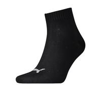 Puma Men PUMA UNISEX QUARTER PLAIN 3P Quarter Plain Sock - Black, 2.5-5