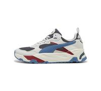 PUMA Men Trinity Sneaker, Blue Horizon-Strong Gray-Glacial Gray-Intense RED, 4 UK