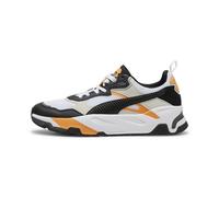 Puma Men Trinity Sneakers, Puma White-Puma Black-Vapor Gray-Clementine, 8 UK