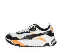 Puma Men Trinity Sneakers, Puma White-Puma Black-Vapor Gray-Clementine, 9 UK