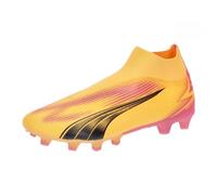 Puma Men Ultra Match+ Ll Fg/Ag Soccer Shoes, Sun Stream-Puma Black-Sunset Glow, 7.5 UK