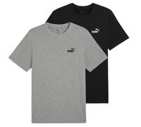 Puma Men's 2er Pack - Ess Small No. 1 Logo Tee, Crew Neck, short Sleeve