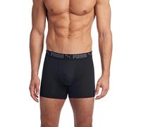 PUMA Men's 3 Pack Athletic Fit Boxer Briefs, Castlerock, XL