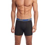 PUMA Men's 3 Pack Performance Boxer Brief, Black/Grey, XL