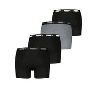 PUMA Mens 4 Pack Everyday Cotton Stretch Boxers with Logo Waist Band