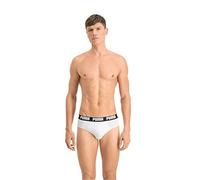 PUMA Men's Brief, White/Black, M (Pack of 2)