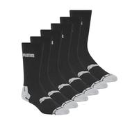 PUMA Men's 6 Pack Crew running socks, Black/Grey Combo, 44847 UK