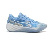 PUMA Men's All-pro Nitro Dennis Schroder Basketball Shoes Sneaker, Team Light Blue/Puma White, 12 UK