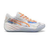 PUMA Men's All-pro Nitro Rj Barrett Sneaker, Cool Light Gray/Ultra Orange, 11