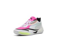 Puma Men's All-pro Nitro Skybreak Sneaker, White-Mint Melt-Fluro Pink PES, 9 UK