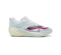 PUMA Men's All-pro Nitro Sneaker, White/Mint Melt, 7.5 UK