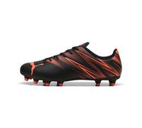 PUMA Men's ATTACANTO FG/AG Soccer Shoe, Black-Glowing RED, 9 UK