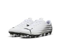 PUMA Men's ATTACANTO II FG/AG Soccer Shoe, White Black, 7.5 UK