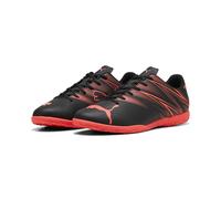 PUMA Men's ATTACANTO IT Soccer Shoe, Black-Glowing RED, 9.5 UK