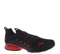 PUMA Men's Axelion Cross Trainer Sneaker, Black-high Risk Red Ss20, 10.5 UK