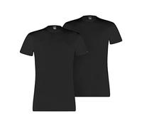 PUMA Men's Basic 2P Crew Tee, Black, M