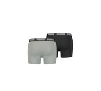 Puma Men's Basic Boxer 2p Swim Trunks Not Applicable, Grey (Dark Grey Mélange/Black 691), Medium (Manufacturer Size: 020)