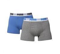 Puma Men's Basic Boxer - Grey/Blue, Small