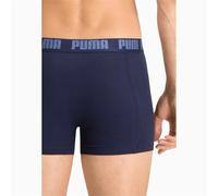 PUMA Men's Basic Boxer Shorts, Navy, M (Pack of 2)