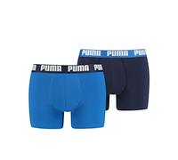 Puma Licence Mens Basic Short Boxer 2 Pack - Blue Cotton - Size X-Large