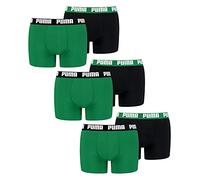 PUMA Men's Basic Boxer Shorts (Pack of 6), 035 - Amazon Green, L