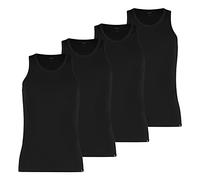 PUMA Men's Basic Tank Tops Vests 100000891 Pack of 4 Item:-001 Black, Laundry Size: L, 001 black., L