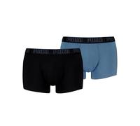 PUMA Men's Basic Trunks, Grey Blue/Black, L