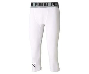 PUMA Mens Bball Compression 3/4 Boy Shorts, Blanco, XL
