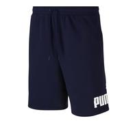 PUMA Men's Big Logo 10" Shorts BT, Peacoat/White, 4XL