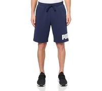 Puma Mens Big Logo Fleece 10" Shorts (Available in Big & Tall), Puma Navy Ss25, XX-Large