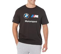 PUMA Men's BMW M Motorsport Essentials Logo T-Shirt, Black, X-Large, Black, XL