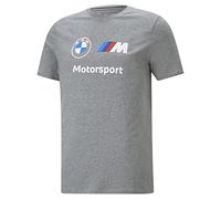 PUMA Mens BMW M Motorsport Essentials Logo Tee Top Medium Gray Heather L (536246)