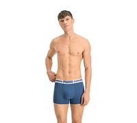 Puma Placed Logo Mens Boxer 2 Pack - Multicolour Cotton - Size Medium