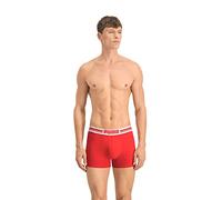 Puma Men's 2-Pack Placed Logo Boxer Briefs, Red/Black - Size: 32/30/31